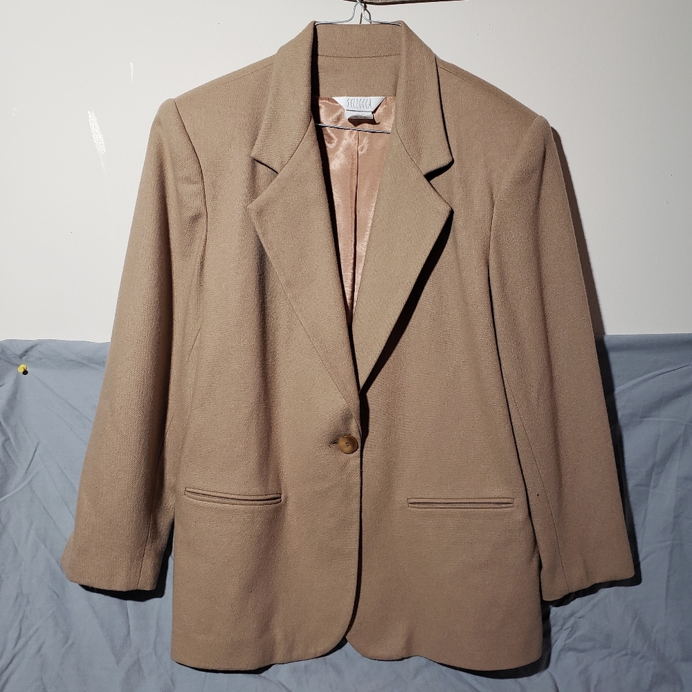 Vintage camel blazer sz 12